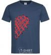 Men's T-Shirt HEART navy-blue фото