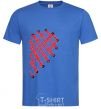 Men's T-Shirt HEART royal-blue фото