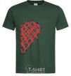 Men's T-Shirt HEART bottle-green фото