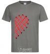 Men's T-Shirt HEART dark-grey фото