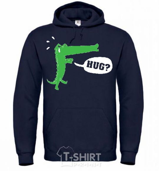 Men`s hoodie LOVE CROCODILES Boy navy-blue фото