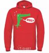 Men`s hoodie LOVE CROCODILES Boy bright-red фото