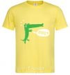 Мужская футболка LOVE CROCODILES Boy Лимонный фото