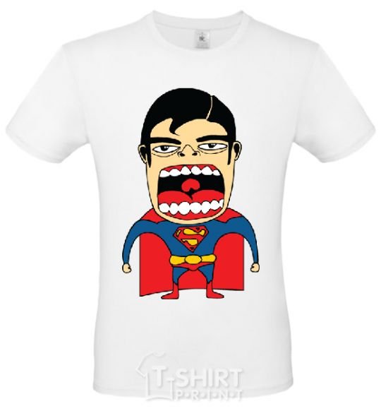 Men's T-Shirt SUPERMAN (Roberto Salvador) White фото