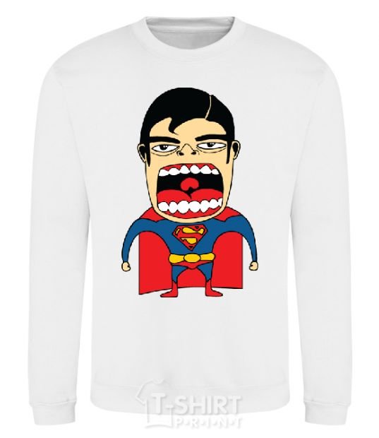 Sweatshirt SUPERMAN (Roberto Salvador) White фото