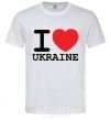 Men's T-Shirt I love Ukraine (original) White фото