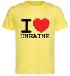 Men's T-Shirt I love Ukraine (original) cornsilk фото
