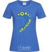 Women's T-shirt ...Ukraine royal-blue фото