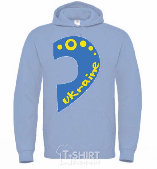 Men`s hoodie ...Ukraine sky-blue фото