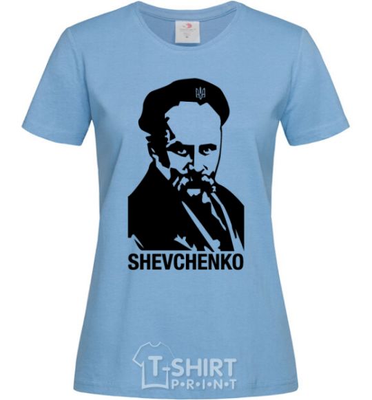 Women's T-shirt Shevchenko sky-blue фото