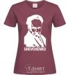 Women's T-shirt Shevchenko burgundy фото