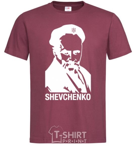 Men's T-Shirt Shevchenko burgundy фото