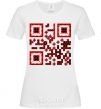 Женская футболка QR код України Белый фото