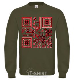 Sweatshirt QR code of Ukraine sand фото
