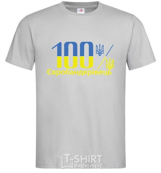 Men's T-Shirt 100% Eurobander grey фото