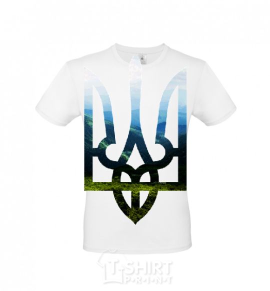 Men's T-Shirt Emblem - Carpathians White фото