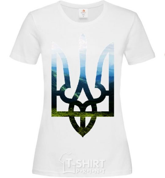 Women's T-shirt Emblem - Carpathians White фото