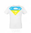 Men's T-Shirt UKRAINIAN SUPERMAN White фото