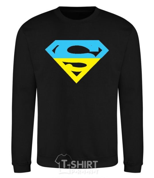 Sweatshirt UKRAINIAN SUPERMAN black фото