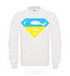 Sweatshirt UKRAINIAN SUPERMAN White фото