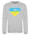 Sweatshirt UKRAINIAN SUPERMAN sport-grey фото