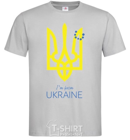 Men's T-Shirt I'm from Ukraine grey фото