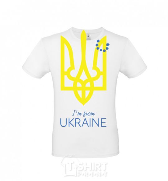 Men's T-Shirt I'm from Ukraine White фото