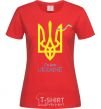 Women's T-shirt I'm from Ukraine - an emblem red фото