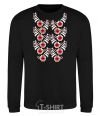 Sweatshirt Black&red embroidery black фото