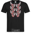 Мужская футболка Black&red embroidery Черный фото