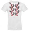 Men's T-Shirt Black&red embroidery White фото