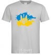 Men's T-Shirt Emblem and Flag - colors grey фото