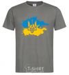 Men's T-Shirt Emblem and Flag - colors dark-grey фото