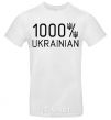 Men's T-Shirt 1000% Ukrainian White фото