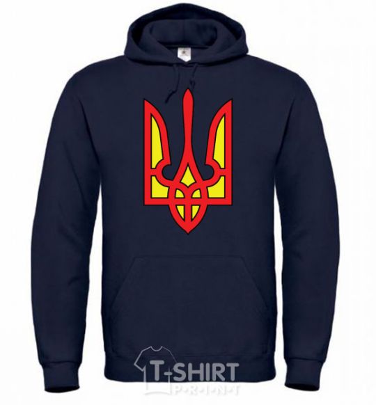 Men`s hoodie Super Ukrainian navy-blue фото