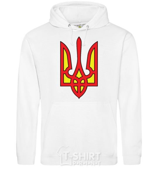 Men`s hoodie Super Ukrainian White фото