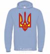Men`s hoodie Super Ukrainian sky-blue фото
