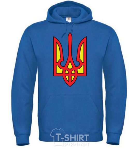 Men`s hoodie Super Ukrainian royal фото