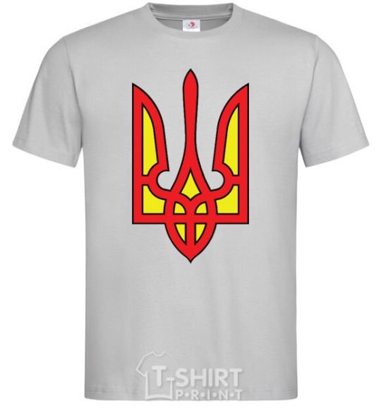 Men's T-Shirt Super Ukrainian grey фото