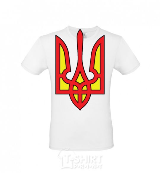 Men's T-Shirt Super Ukrainian White фото