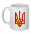 Ceramic mug Super Ukrainian White фото
