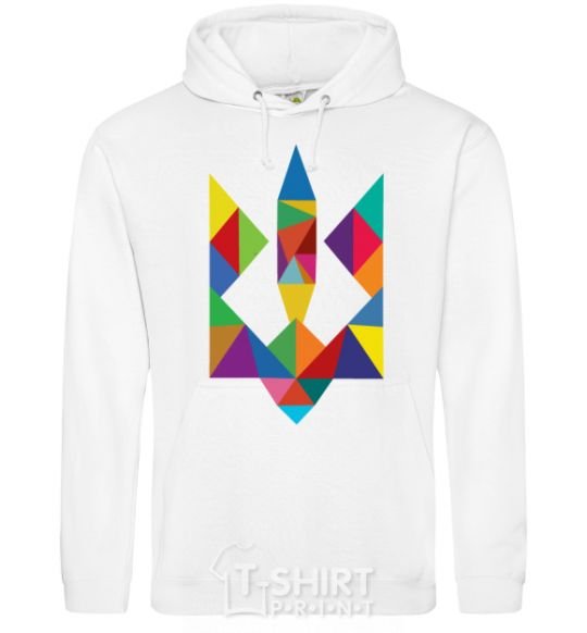 Men`s hoodie Гcoat of arms - mosaic White фото