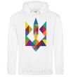 Men`s hoodie Гcoat of arms - mosaic White фото