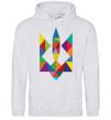 Men`s hoodie Гcoat of arms - mosaic sport-grey фото