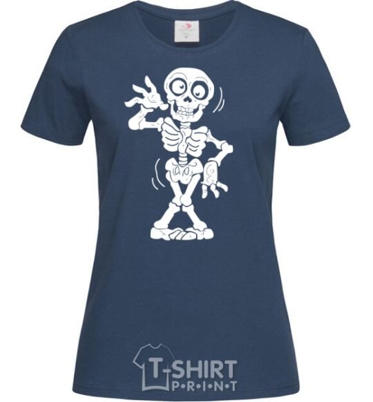 Women's T-shirt Skeleton navy-blue фото