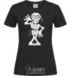 Women's T-shirt Skeleton black фото