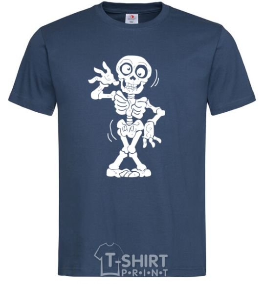 Men's T-Shirt Skeleton navy-blue фото