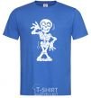 Men's T-Shirt Skeleton royal-blue фото