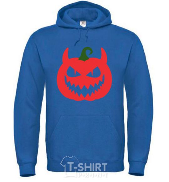 Men`s hoodie EVIL PUMPKIN royal фото