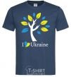 Men's T-Shirt Ukraine - a tree navy-blue фото